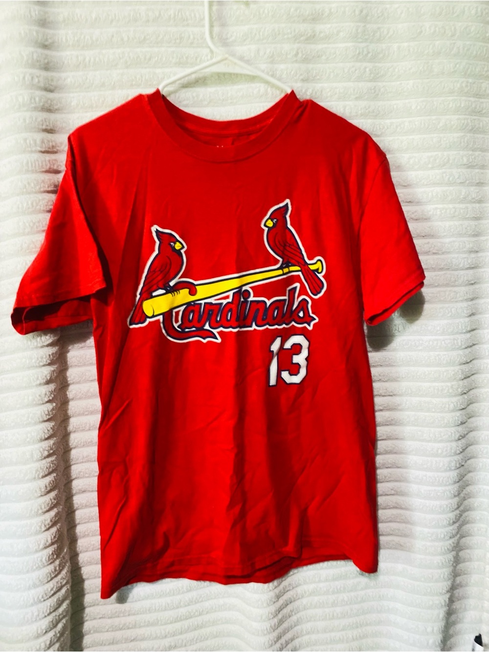 Majestic Red St. Louis Cardinals Carpenter tee